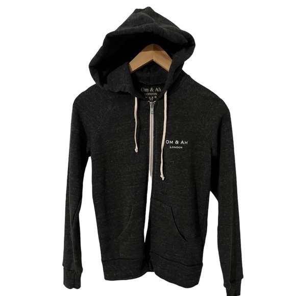 Om & Ah London New “Heart Of A Gypsy” Zipup Hoodie Sweatshirt Women’s Size XS - Picture 2 of 4